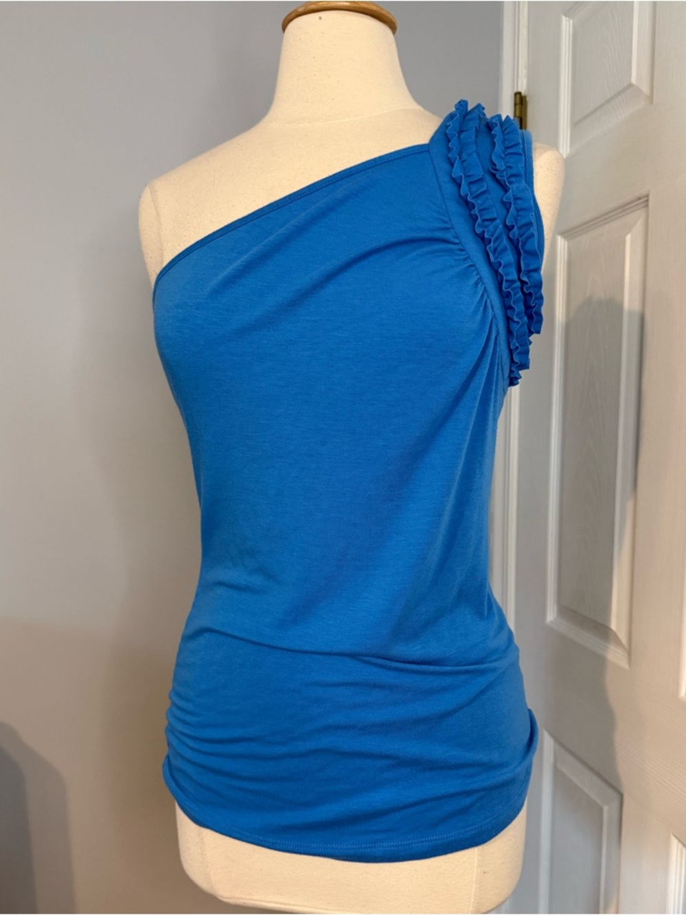 One Shoulder Ruffle Top